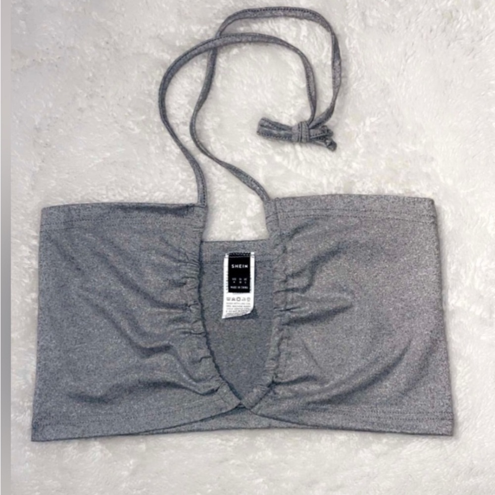 Grey Cropped Top